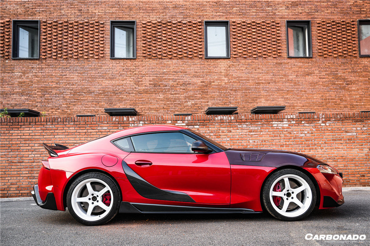 2019-2023 Toyota GR Supra (J29 DB) A90 A91 OEM Style Carbon Fiber Door Panel Garnish Trim Replacement