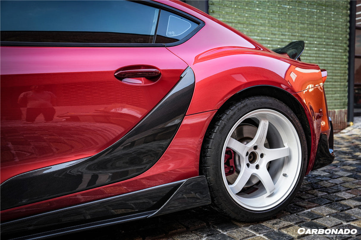 2019-2023 Toyota GR Supra (J29 DB) A90 A91 OEM Style Carbon Fiber Door Panel Garnish Trim Replacement