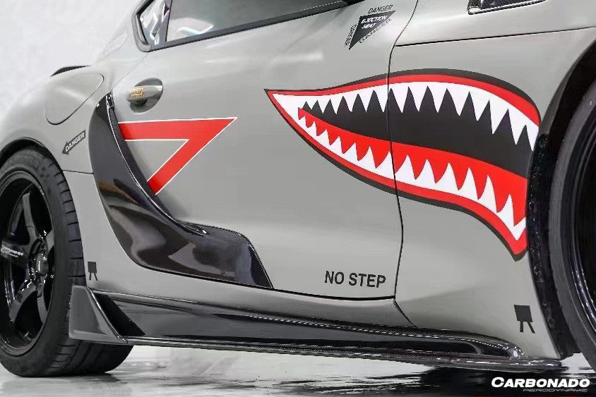 2019-2023 Toyota GR Supra (J29 DB) A90 A91 OEM Style Carbon Fiber Door Panel Garnish Trim Replacement