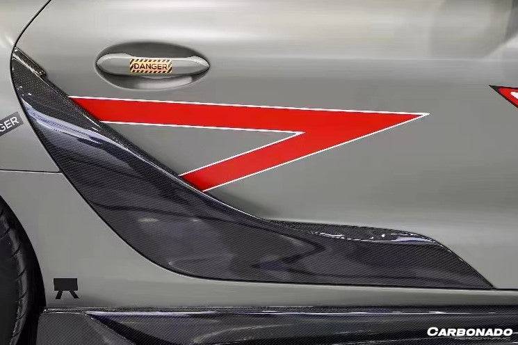 2019-2023 Toyota GR Supra (J29 DB) A90 A91 OEM Style Carbon Fiber Door Panel Garnish Trim Replacement