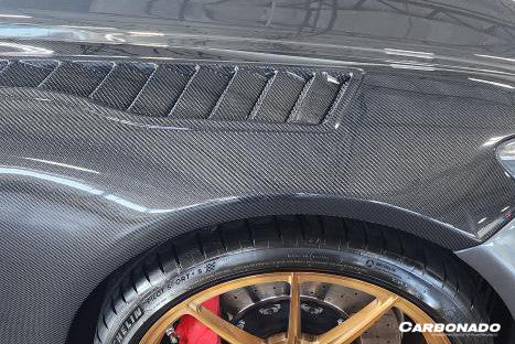 2015-2021 Mercedes Benz AMG GT GTS GTC GTR BK Style Partial Carbon Fiber Front Fender