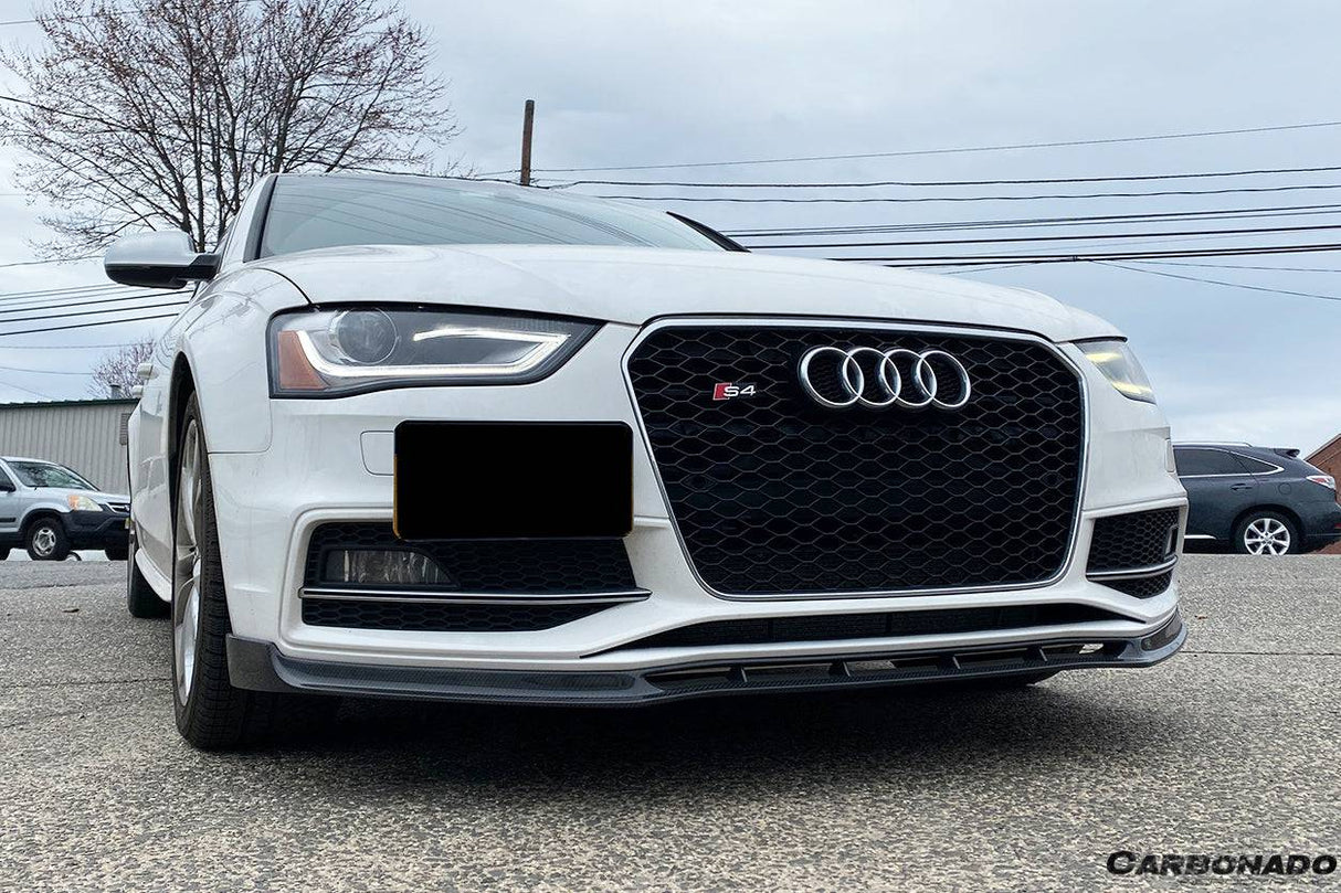 2013-2015 Audi S4 A4 Sport VRS Style Carbon Fiber Front Lip