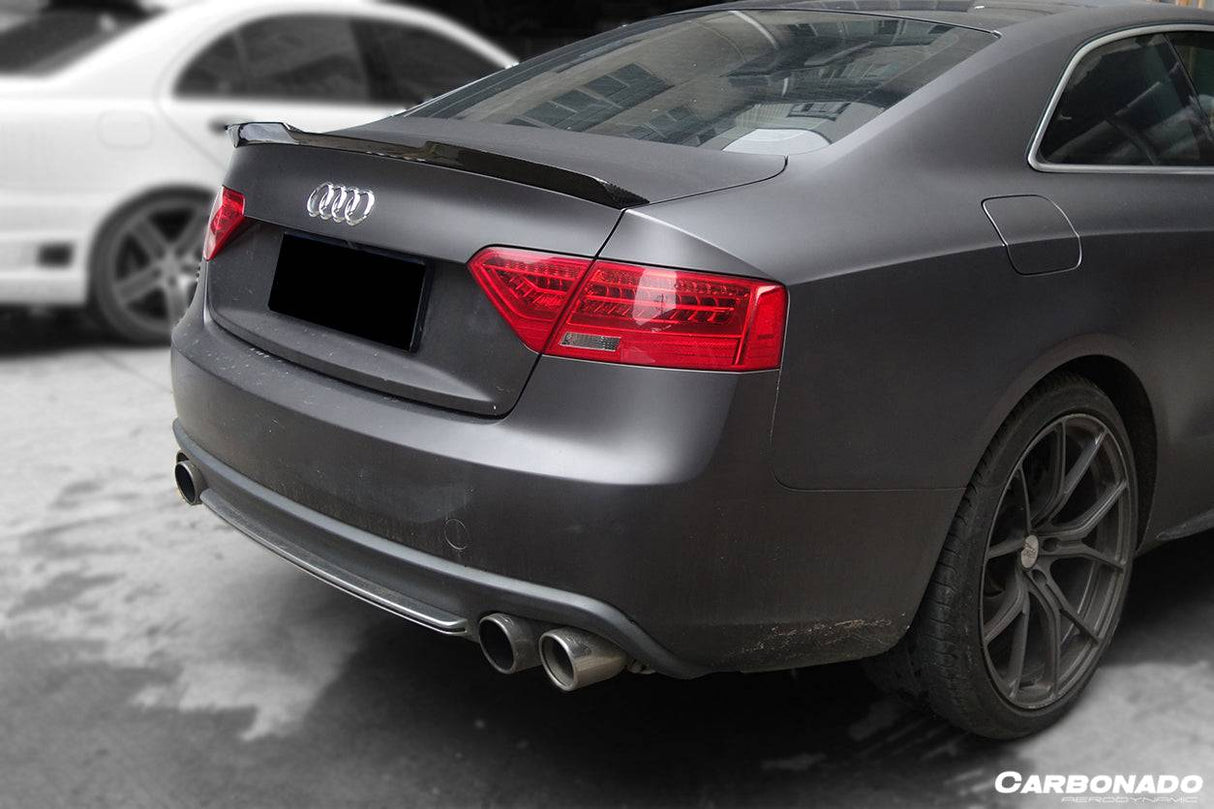 2009-2015 Audi A5 Sline S5 Sedan RW Style Carbon Fiber Trunk Spoiler