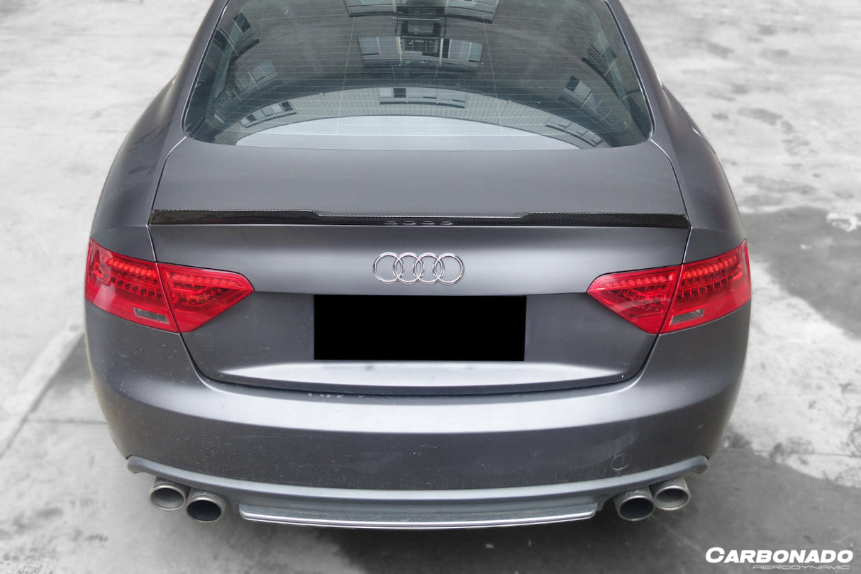 2009-2015 Audi A5 Sline S5 Sedan RW Style Carbon Fiber Trunk Spoiler