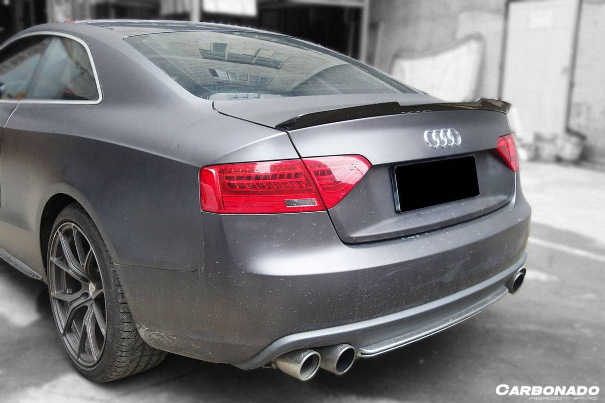 2009-2015 Audi A5 Sline S5 Sedan RW Style Carbon Fiber Trunk Spoiler