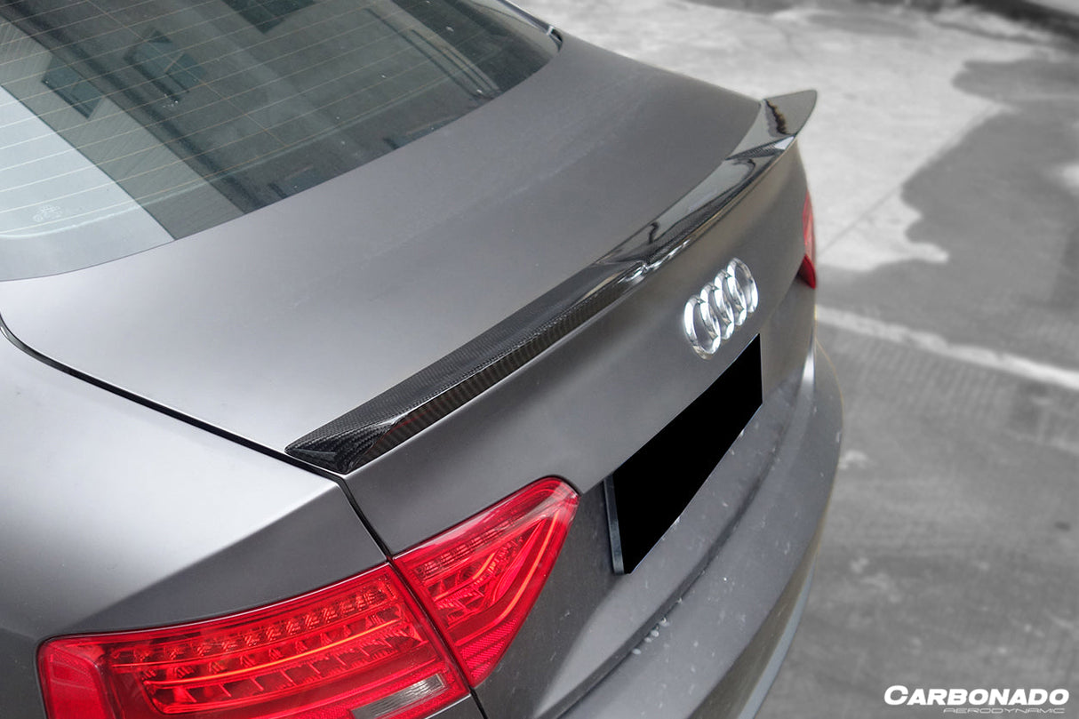 2009-2015 Audi A5 Sline S5 Sedan RW Style Carbon Fiber Trunk Spoiler