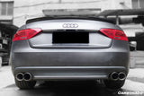 2009-2015 Audi A5 Sline S5 Sedan RW Style Carbon Fiber Trunk Spoiler