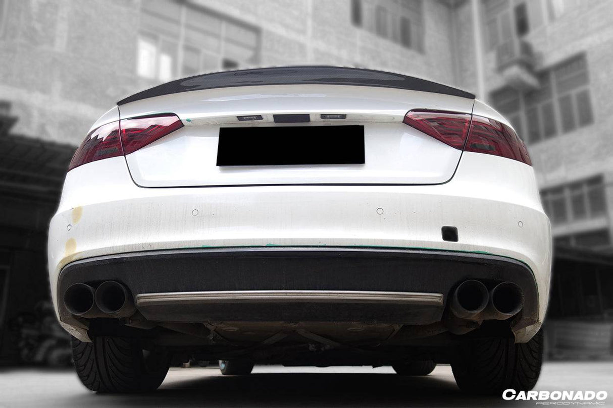2009-2015 Audi A5 Sline S5 Sedan Sport Style Carbon Fiber Trunk Spoiler