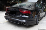 2012-2014 Audi A7 A7 Sports Line WD Style Rear Lip Diffuser With Exhaust Tips