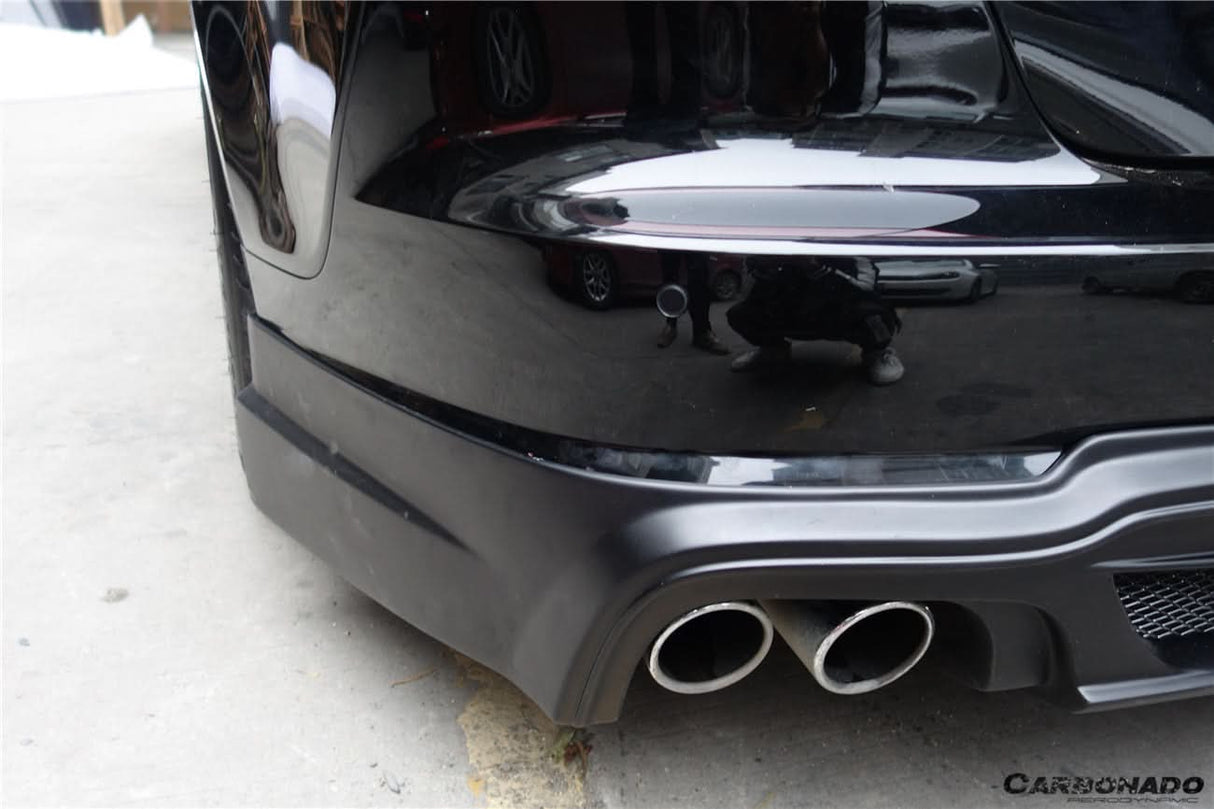 2012-2014 Audi A7 A7 Sports Line WD Style Rear Lip Diffuser With Exhaust Tips