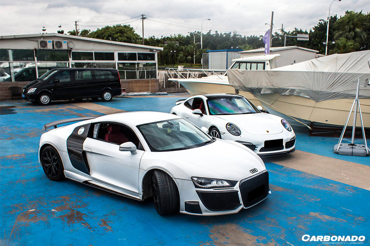 2009-2015 Audi R8 Coupe Spyder OE Style Carbon Fiber Side Blades