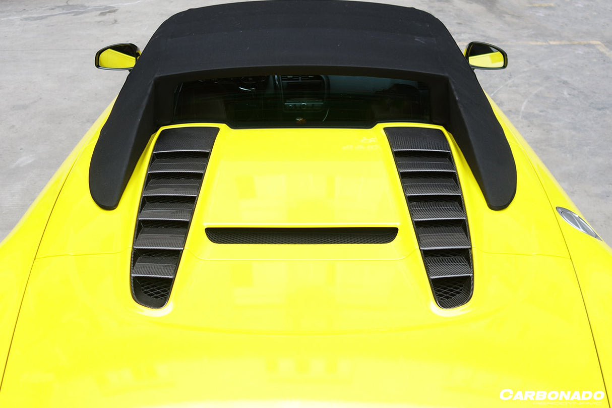2009-2015 Audi R8 Spyder OE Style Carbon Fiber Trunk Air Scoop Cover