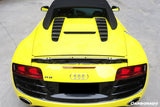 2009-2015 Audi R8 Spyder OE Style Carbon Fiber Trunk Air Scoop Cover