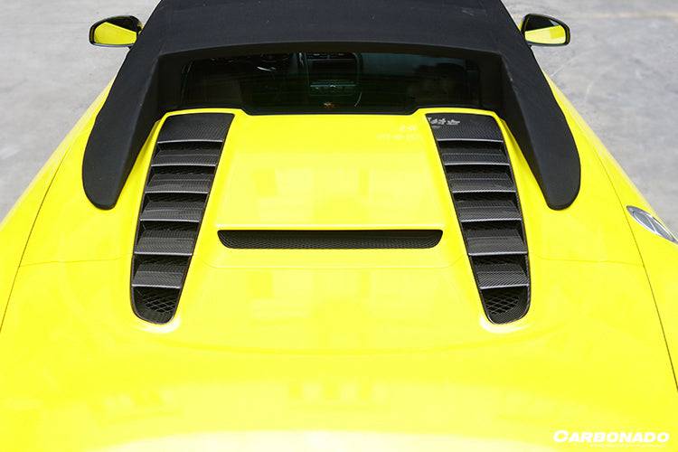2009-2015 Audi R8 Spyder OE Style Carbon Fiber Trunk Air Scoop Cover