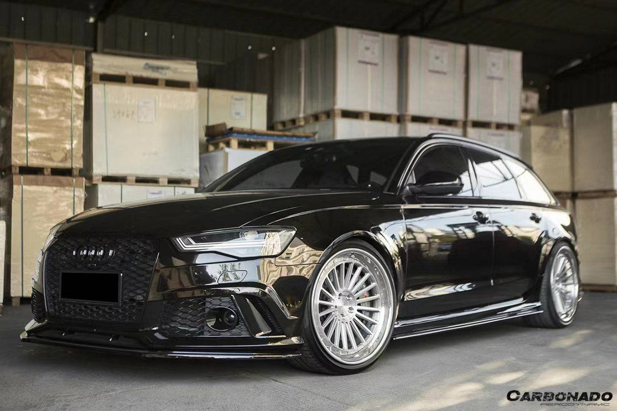 2013-2018 Audi RS6 Avant MN Style Carbon Fiber Front Lip