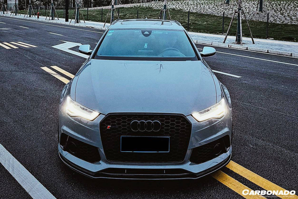 2013-2018 Audi RS6 Avant MN Style Carbon Fiber Front Lip