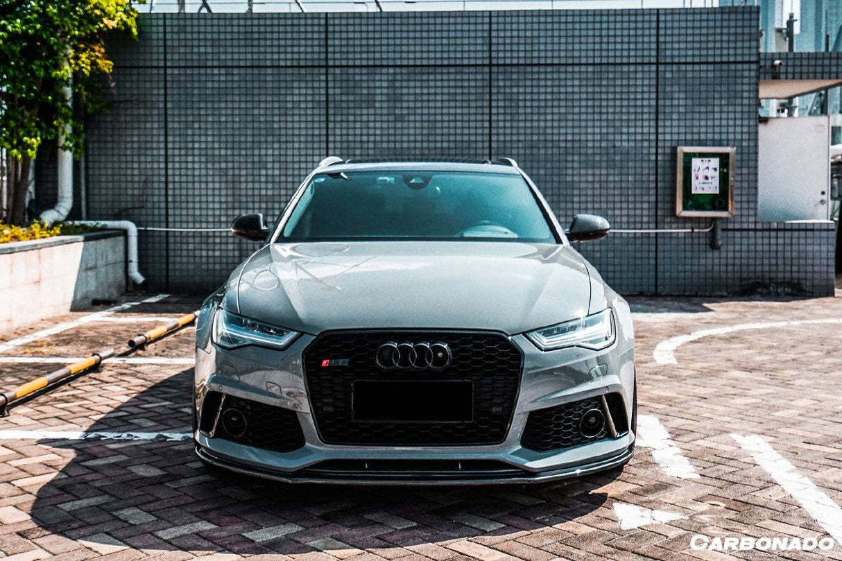 2013-2018 Audi RS6 Avant MN Style Carbon Fiber Front Lip