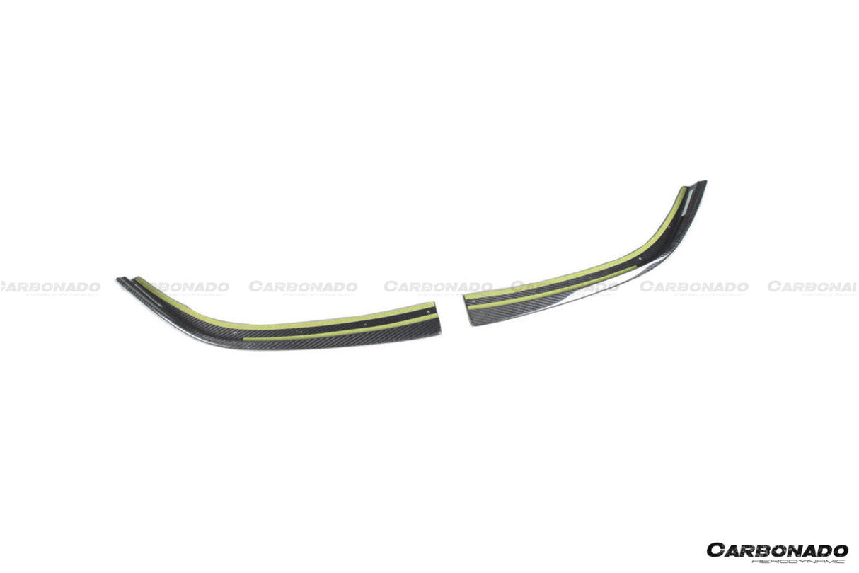 2021-2024 BMW M3 G80   G81 M4 G82   G83 D3 Style DRY Carbon Fiber Fornt Lip Splitter with Winglets