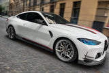 2021-2024 BMW M3 G80   G81 M4 G82   G83 D3 Style DRY Carbon Fiber Fornt Lip Splitter with Winglets