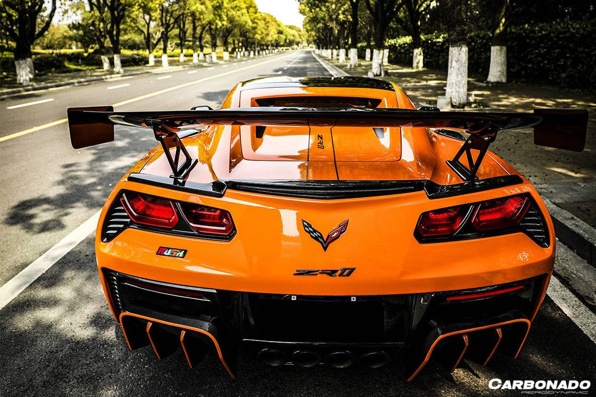 2013-2019 Corvette C7 Z51 Z06 Grandsport AR Style Carbon Fiber Trunk Spoiler Wing