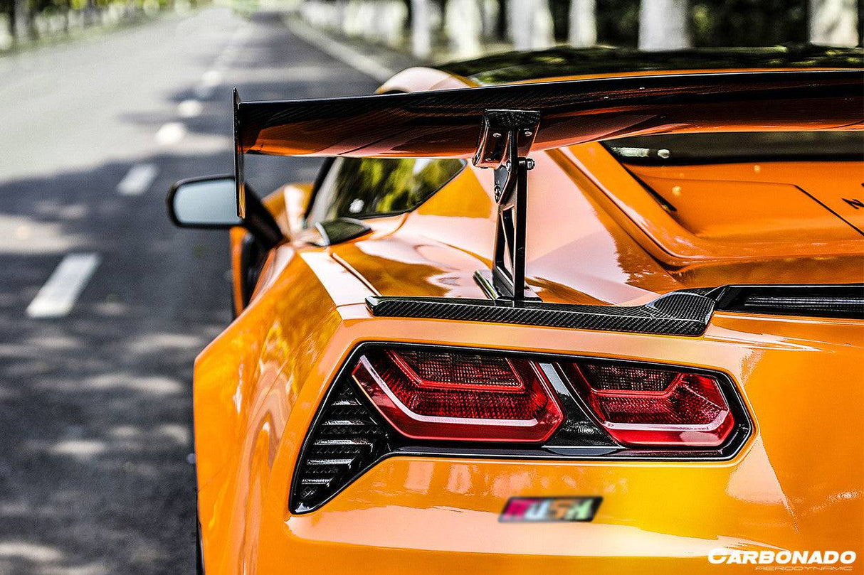 2013-2019 Corvette C7 Z51 Z06 Grandsport AR Style Carbon Fiber Trunk Spoiler Wing