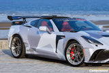 2013-2019 Corvette C7 Stingray APR Style Carbon Fiber Side Skirts Extension
