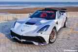 2013-2019 Corvette C7 Stingray APR Style Carbon Fiber Side Skirts Extension