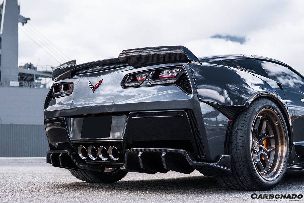 2013-2019 Corvette C7 Z51 ROX Style Rear Diffuser