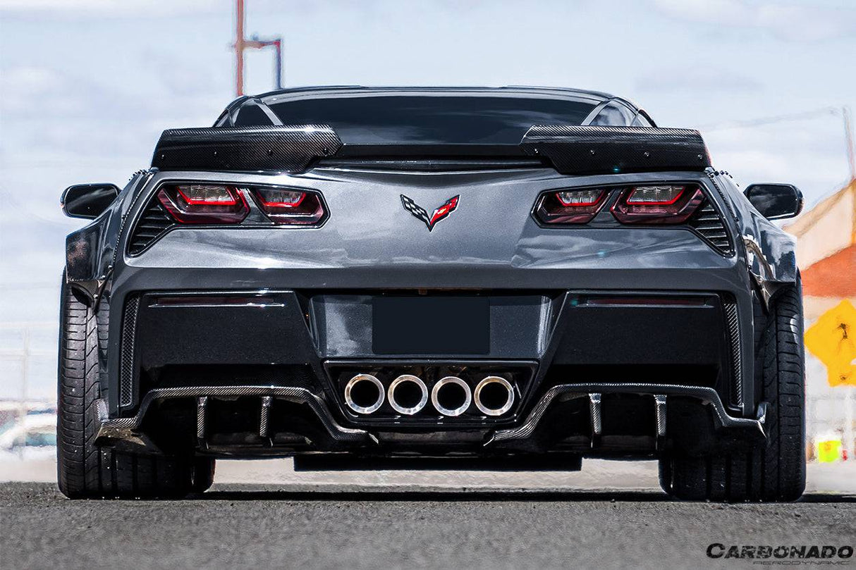 2013-2019 Corvette C7 Z51 ROX Style Rear Diffuser