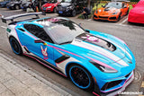 2013-2019 Corvette C7 Z06 Grandsport AR Style Carbon Fiber Side Skirts Extension