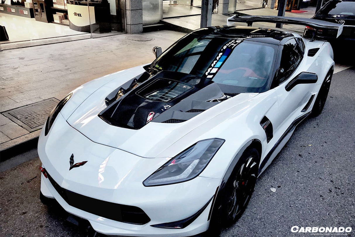 2013-2019 Corvette C7 Z06 Grandsport AR Style Carbon Fiber Side Skirts Extension