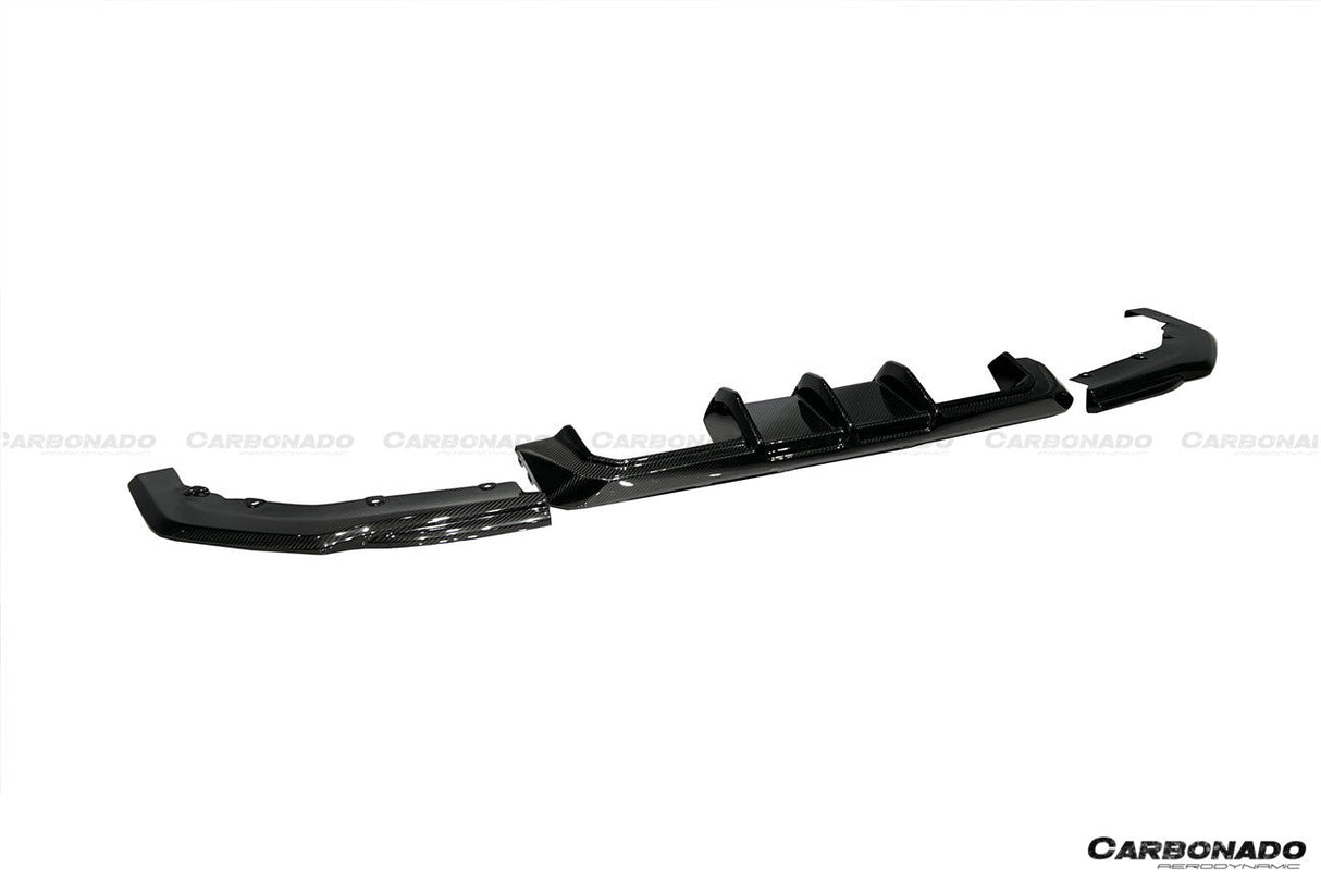 2021-2024 BMW M3 G80  G81 M4 G82   G83 MTN Style DRY Carbon Fiber Rear Diffuser Lip with Winglets