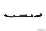2021-2024 BMW M3 G80  G81 M4 G82   G83 MTN Style DRY Carbon Fiber Rear Diffuser Lip with Winglets