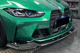 2021-2024 BMW M3 G80   G81 M4 G82   G83 MTN Style DRY Carbon Fiber Fornt Lip