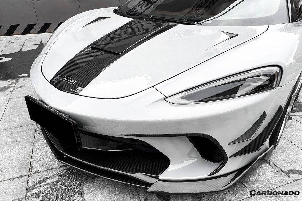 2020-2023 McLaren GT WP Style DRY Carbon Fiber Front Center Lip