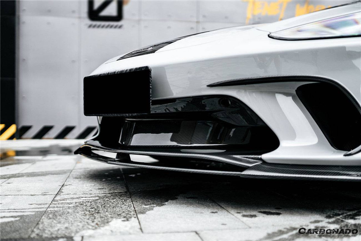 2020-2023 McLaren GT WP Style DRY Carbon Fiber Front Center Lip