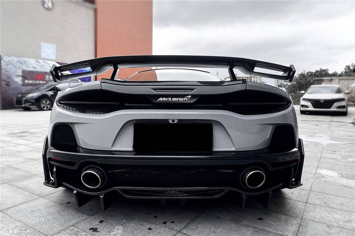 2020-2023 McLaren GT WP Style DRY Carbon Fiber Rear Diffuser Lip