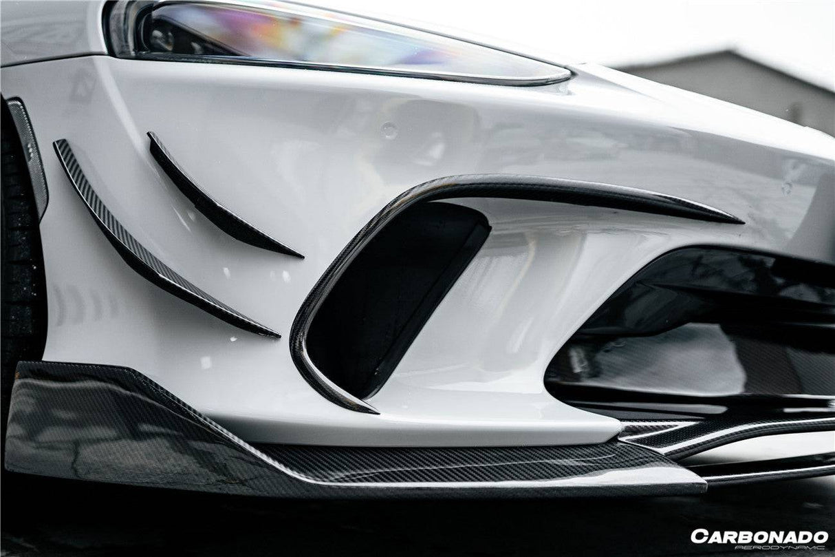 2020-2023 McLaren GT WP Style DRY Carbon Fiber Front Canards