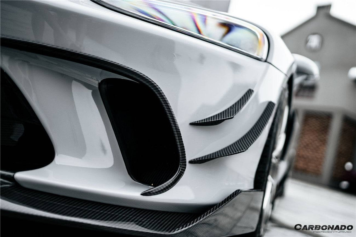 2020-2023 McLaren GT WP Style DRY Carbon Fiber Front Canards