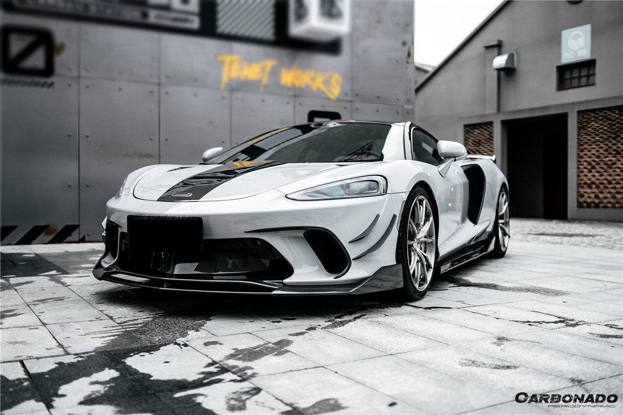 2020-2023 McLaren GT WP Style DRY Carbon Fiber Front Center Lip