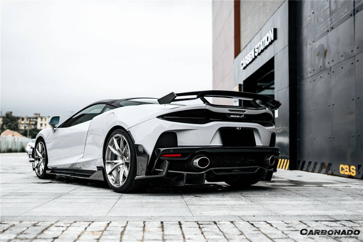 2020-2023 McLaren GT WP Style DRY Carbon Fiber Side Skirts