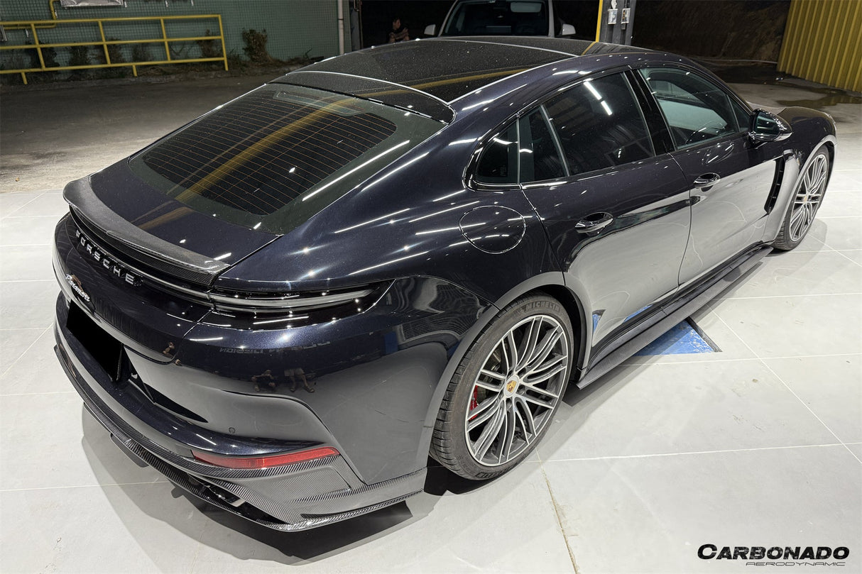 2024-2026 Porsche Panamera 976 OD Style Dry Carbon Fiber Side Skirts | Fits S, E-Hybrid, Sport Turismo, Turbo, Turbo s, GTS, Turbo E-Hybrid, Turbo s E-Hybrid