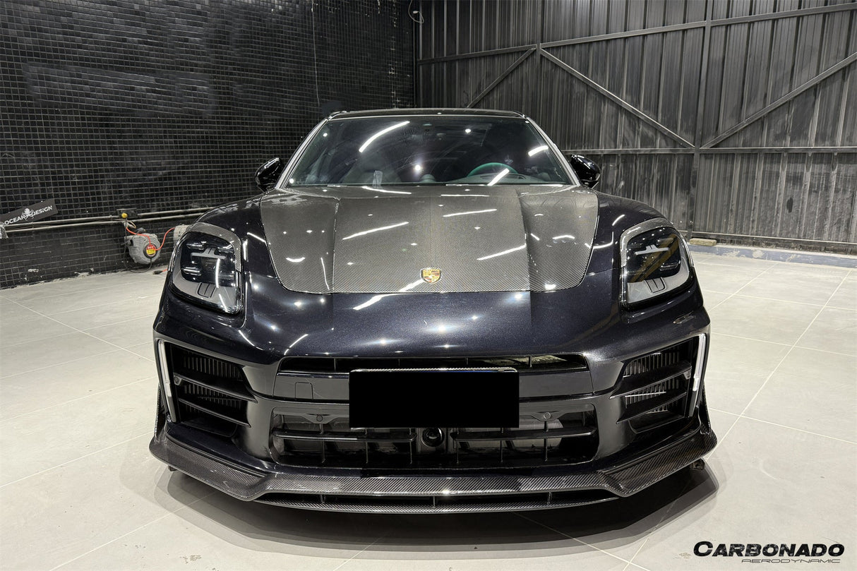 2024-2026 Porsche Panamera 976 OD Style Dry Carbon Fiber Hood | Fits S, 4, 4S, E-Hybrid, 4 E-Hybrid, Sport Turismo, Turbo, Turbo s, GTS, Turbo E-Hybrid, Turbo s E-Hybrid