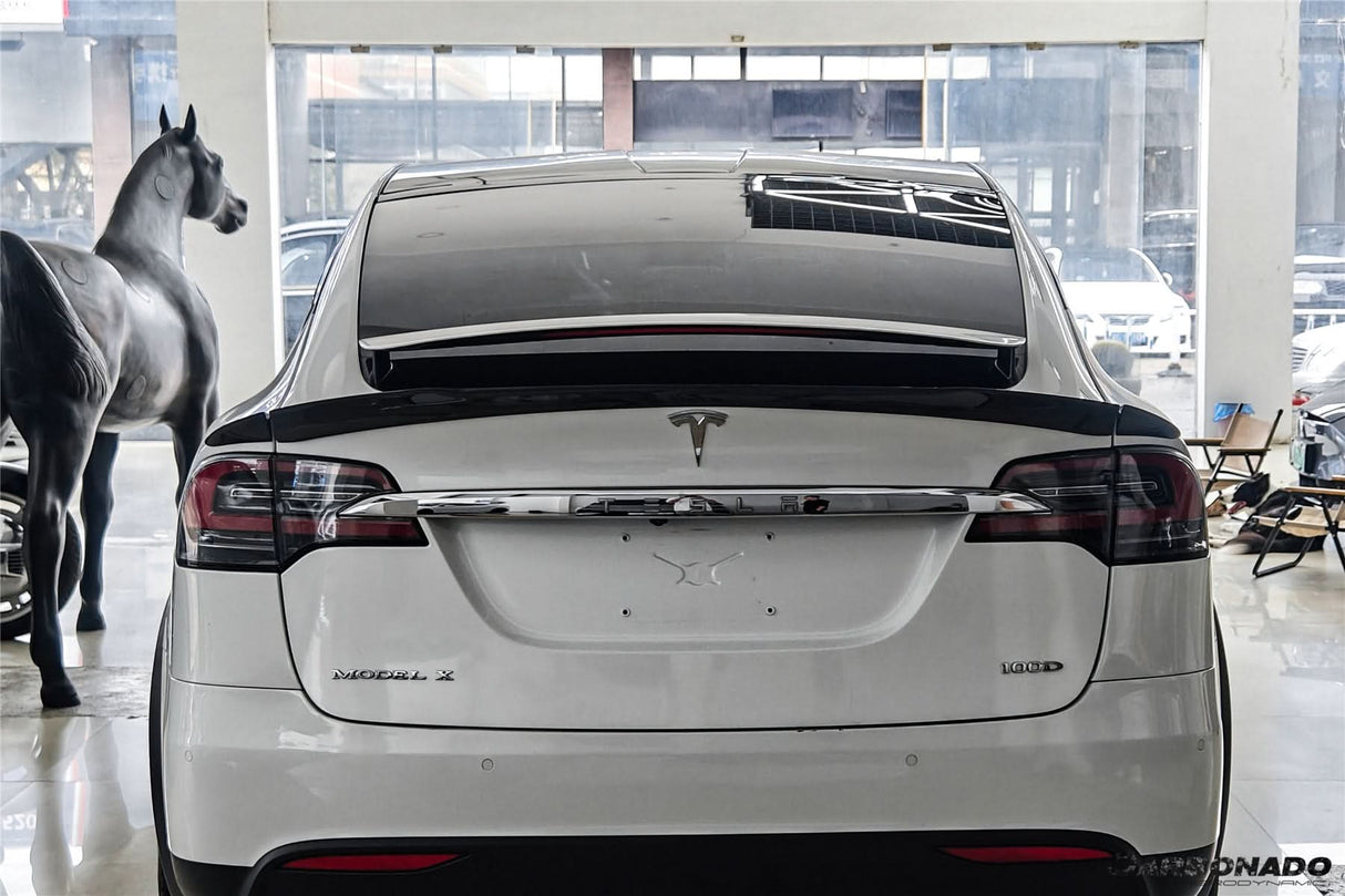 2016-2025 Tesla Model X SUV BS Style Carbon Fiber Trunk Spoiler
