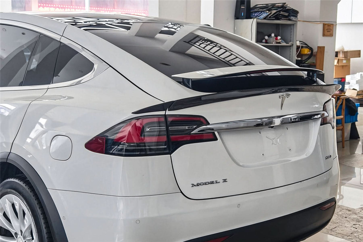 2016-2025 Tesla Model X SUV BS Style Carbon Fiber Trunk Spoiler
