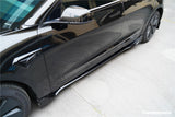 2023-UP Tesla Model 3 Highland RWD & AWD Fast Style Carbon Fiber Pattern Look body kit