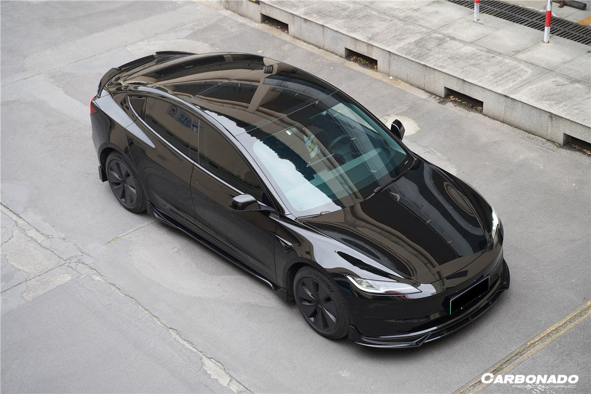 2023-UP Tesla Model 3 Highland RWD & AWD Fast Style Carbon Fiber Pattern Look body kit