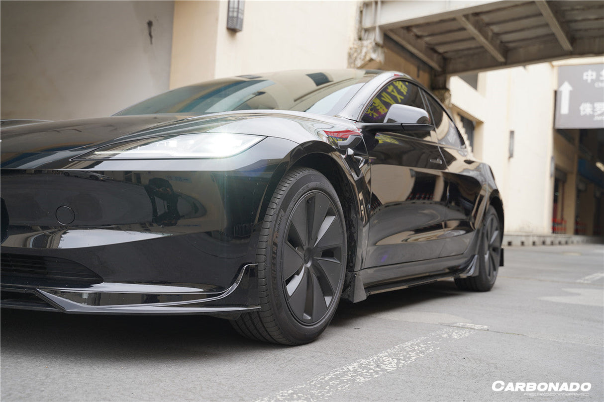 2023-UP Tesla Model 3 Highland RWD & AWD Fast Style Carbon Fiber Pattern Look body kit