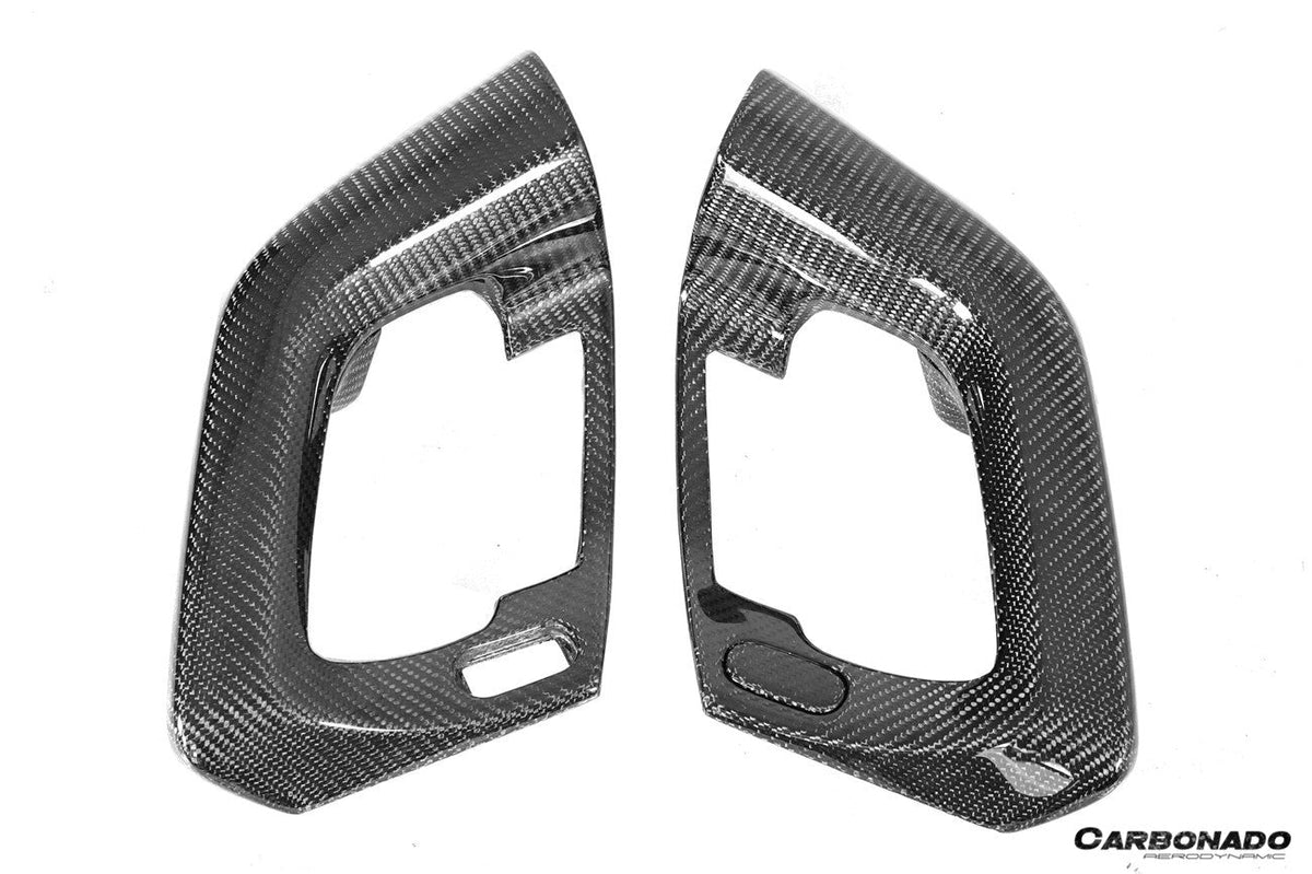 2004-2014 Lamborghini Gallardo Carbon Fiber Door Handles Carbonado (OE) Fits: LP550, LP560