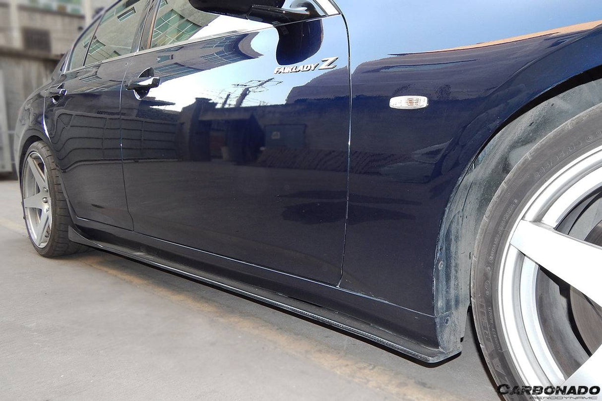 2007-2013 Infiniti G25 G35 G37 Sedan BS Style Side Skirts Under Board